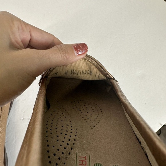 Tripad Sas Comfort Foot Bed Copper Metallic Loafers 5 Women’s Casual Made In USA - Picture 8 of 8